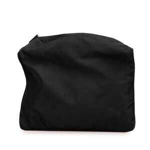 Prada shoulder crossbody plate triangular black nylon logo bag